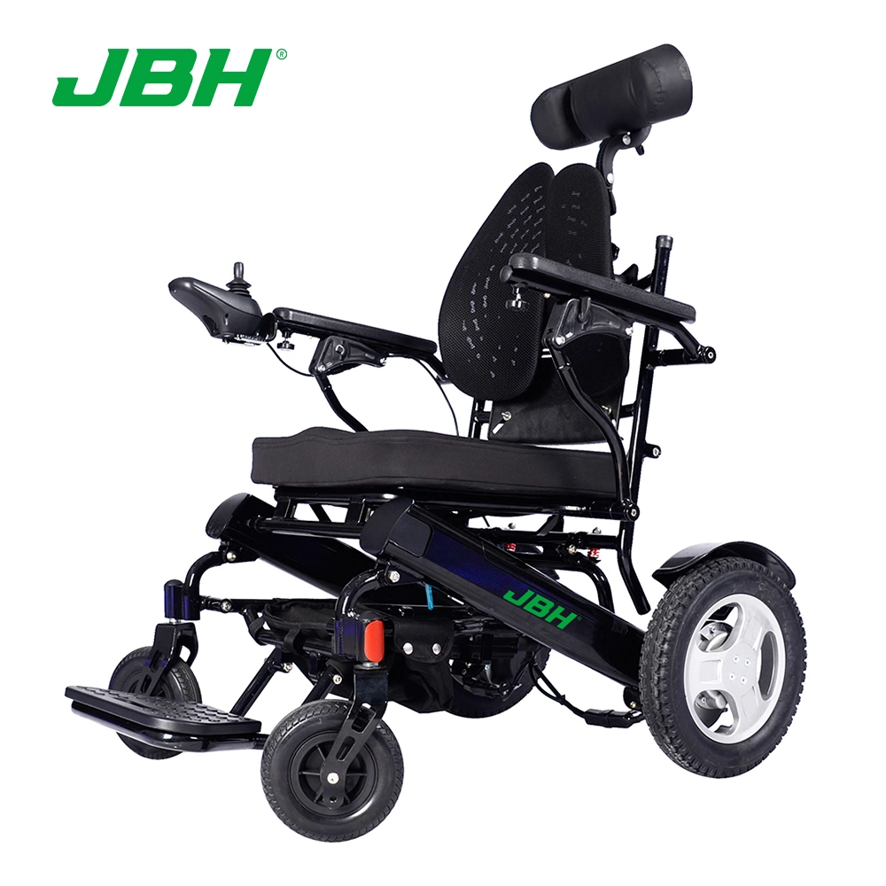 Heavy Duty Handicapped Mobility Power Folding Wheelchair with Strong Frame