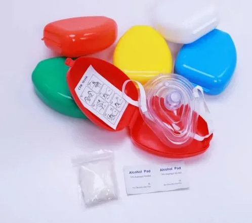 L'équipement médical de l'équipement de haute qualité de l'hôpital Pocket CPR de l'oxygène d'un masque chirurgical Masque de CPR CPR d'approvisionnement de produits médicaux Masque d'urgence