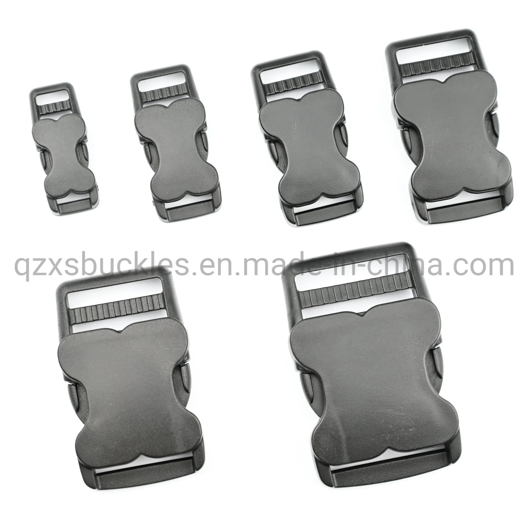 Pet Bone Shape Plastic Buckle Side Open Buckle