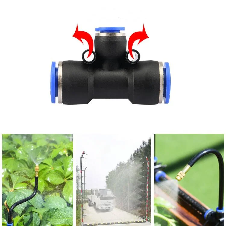 Garden and Greenhouse Drip Irrigation Timer System with Universal Spray