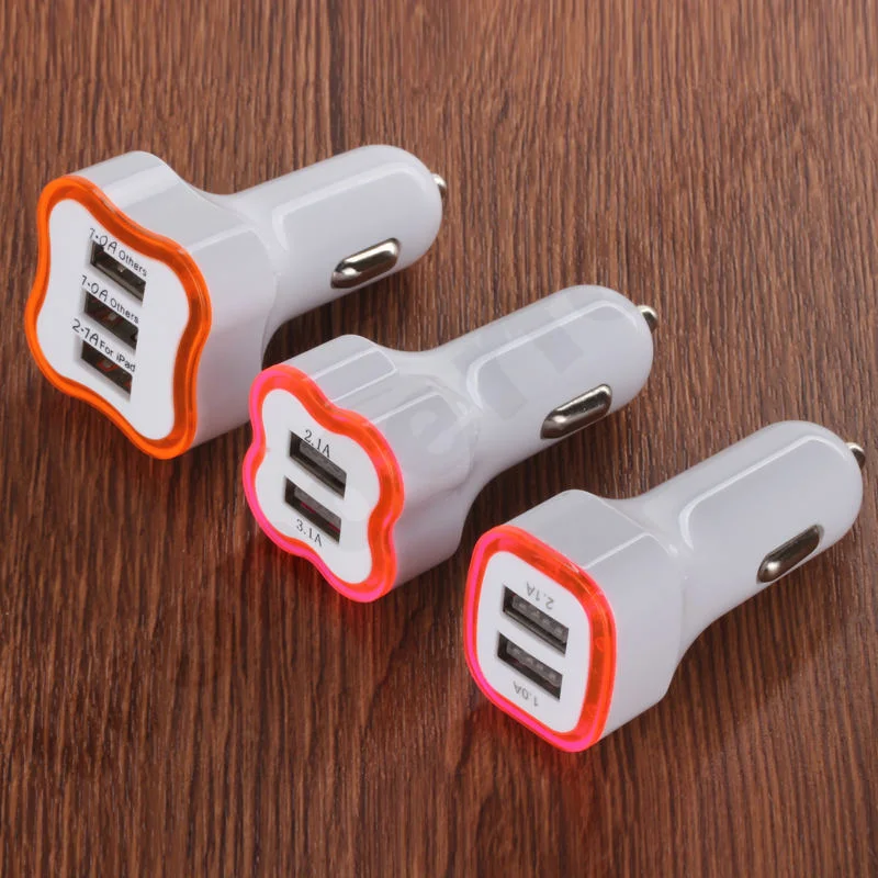 Double USB Port Car Charger for Mobile Phone