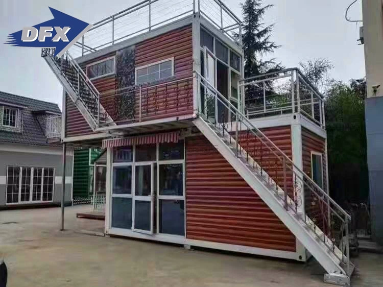 Modular escritório pequeno banheiro Prefab escadas de aço ecrã portátil House