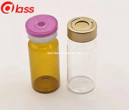 30ml Tubular Glass Vial with Rubber Stopper Colored