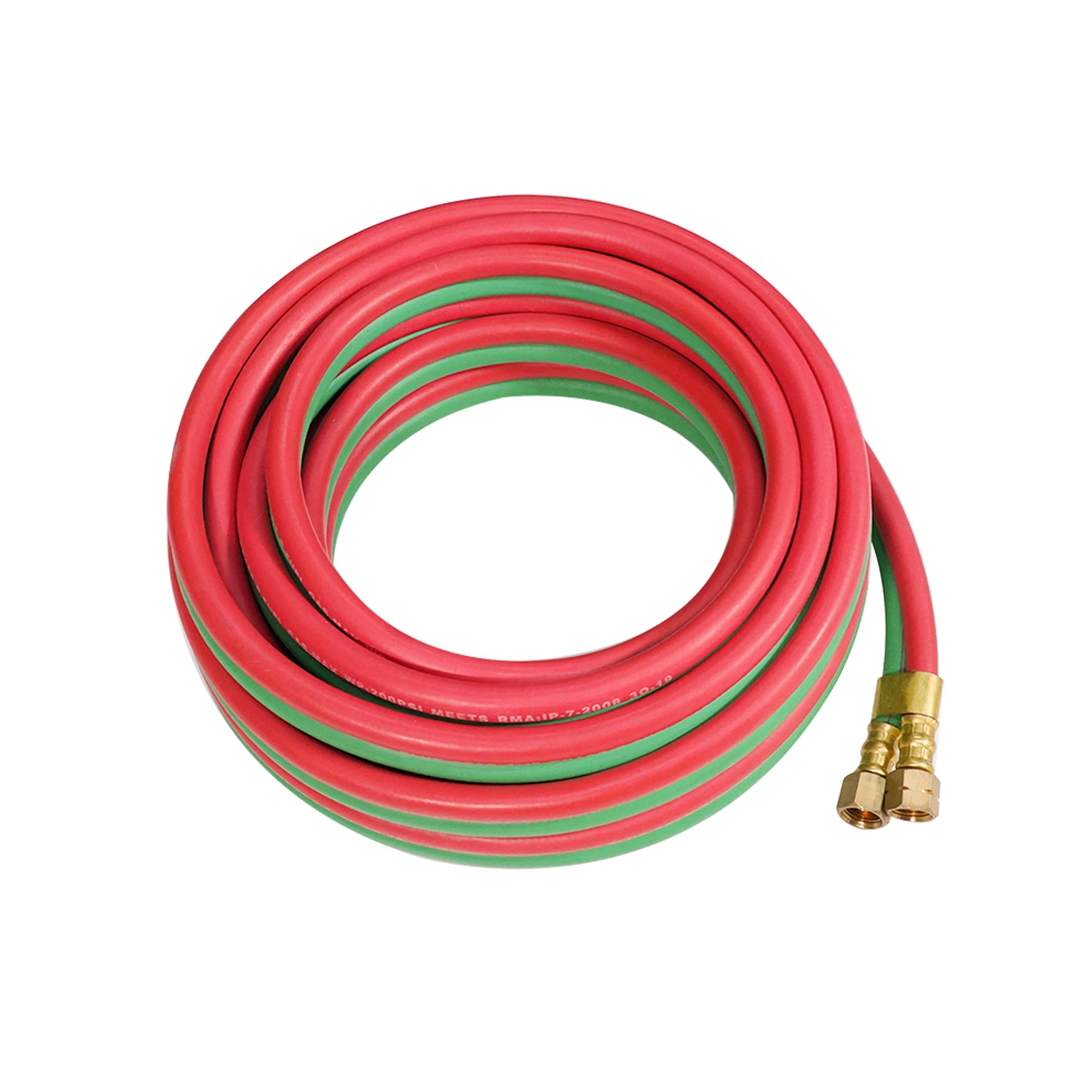 American Market Popular Twin Oxygen & Acetylene Gas Cutting Hose 1/4&prime; &prime; with American Fittings