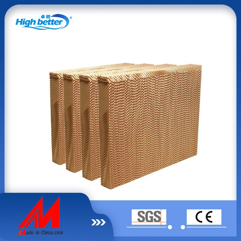 Serre et de ferme avicole 7090/6090/5090 Pad de refroidissement par air de refroidissement Honeycomb Pad