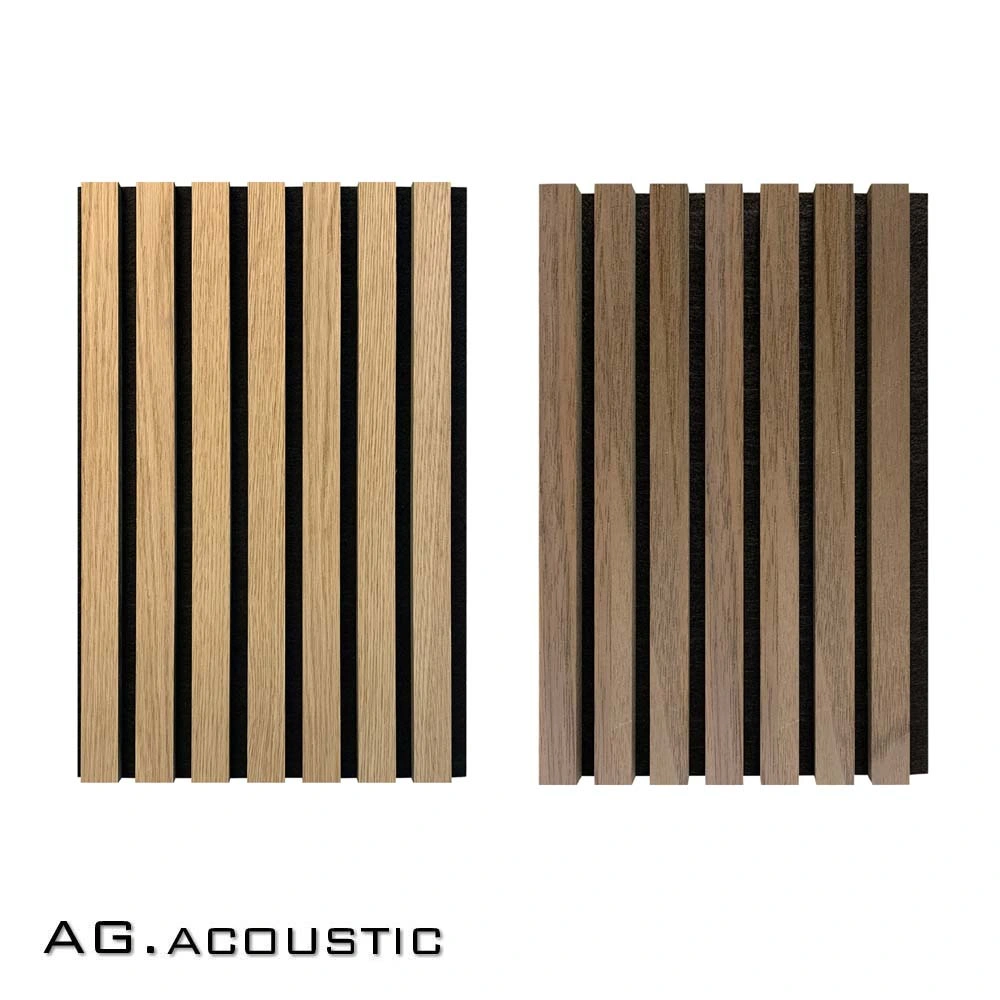 AG. Acoustic Interior Decorative Wall Panel Slat Pet MDF Board for Meeting Room