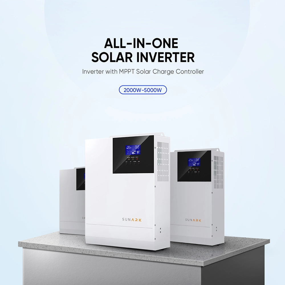 Híbrido solar Sun fuera de la red del sistema inversor de viento de 15 Kw Fase 3 Fase de división 48V MPPT