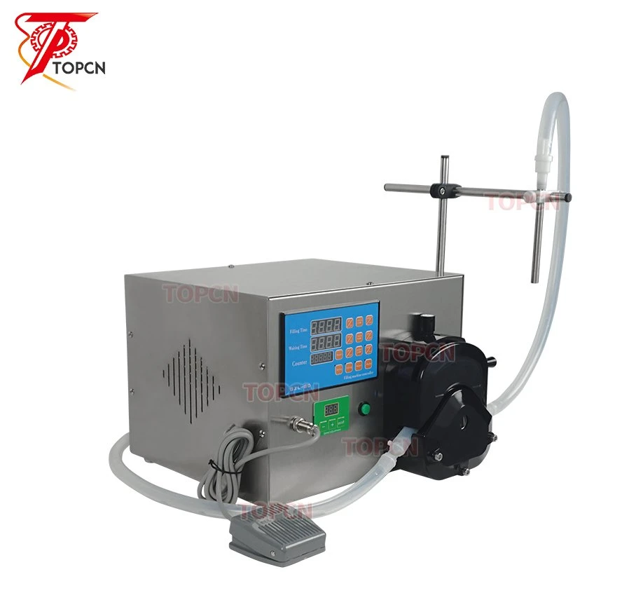 Small Scale Digital Single Head Quantitative 13L Peristaltic Pump Liquid Glue Bottles Filling Machine