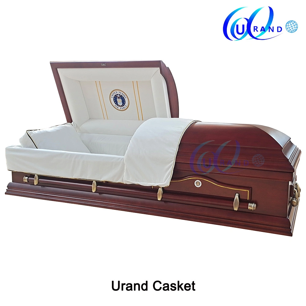 Best Price Air Force Solid Poplar Coffin and Casket