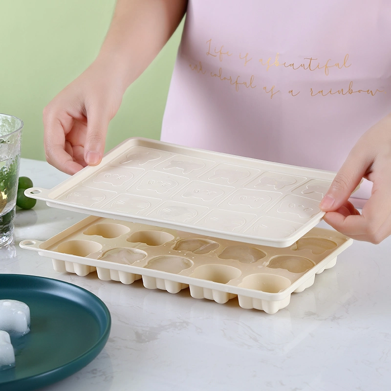 Wiederverwendbare PE-Würfeleinschübe Formen leicht lösbar und flexibel spülmaschinenfest Homemake BPA Free Ice Cube Tray