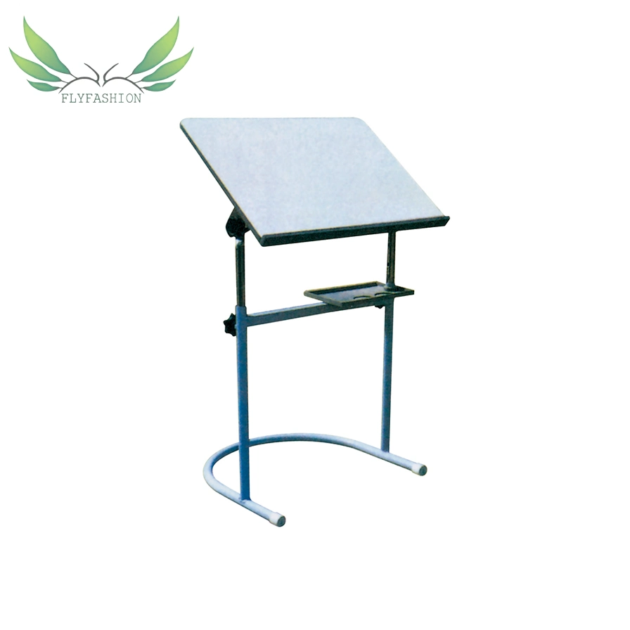 Wood Top Drawing Desk School Drafting Table with Metal Frame (CT-45)