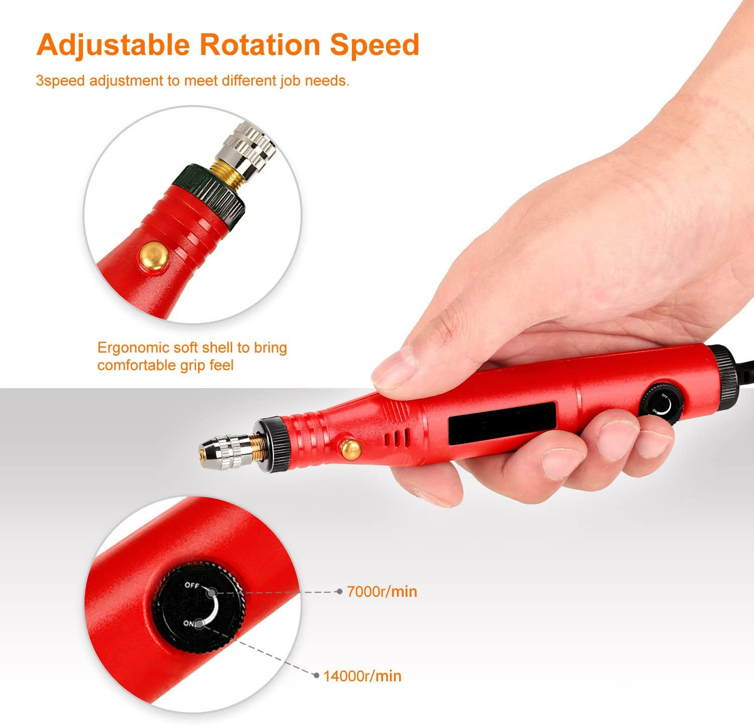 Power Tools 18V Electric Rotary Tool Kit Mini Electric Grinder Set for Polishing