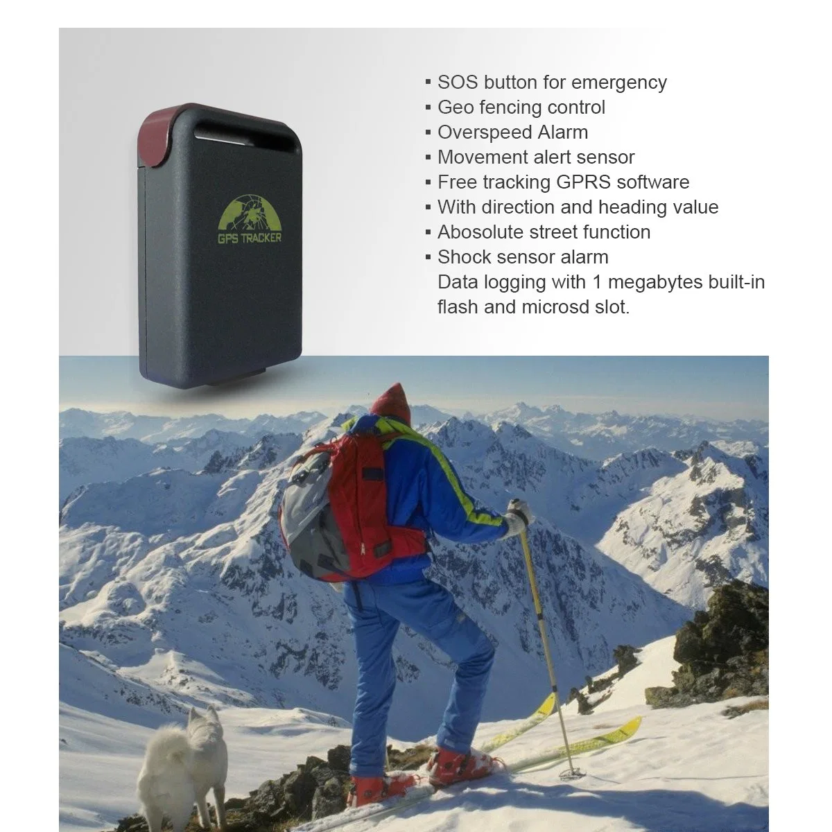 Magnetischer GPS-Tracker mit Sos Alarm Voice Listening GPS102 Coban Tk102