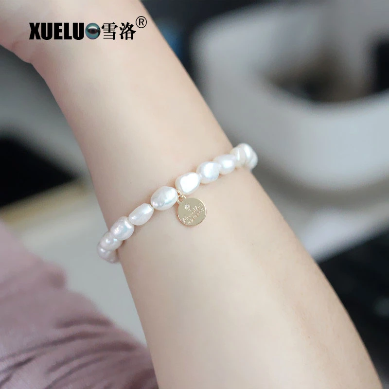 Encantos de la moda Natural Real auténticas joyas Pulsera de Perlas cultivadas de agua dulce