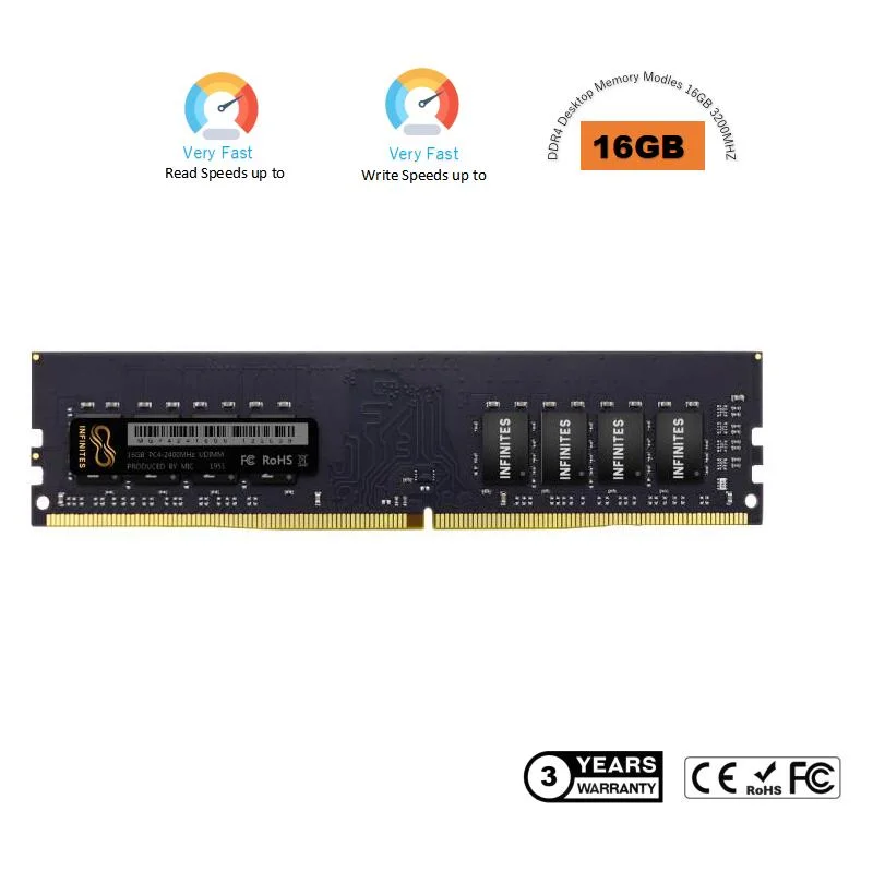 Memoria DDR4 RAM 8 Go 16 Go 32 Go 2666 MHz 3200 MHz Desktop PC4-25600 1,2 V 288 broches DIMM pour mémoire de l'ordinateur de bureau