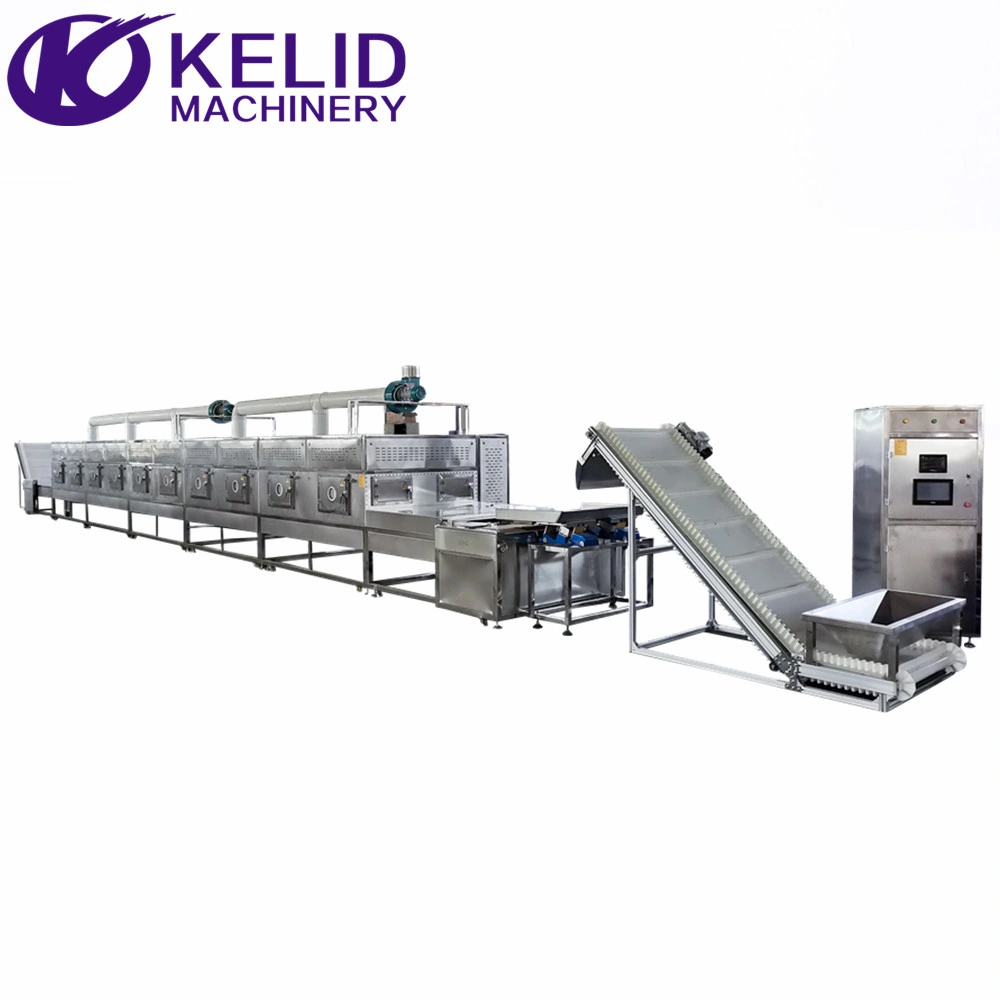 Industrial Tunnel Microwave Nuts Corn Grains Drying Machine