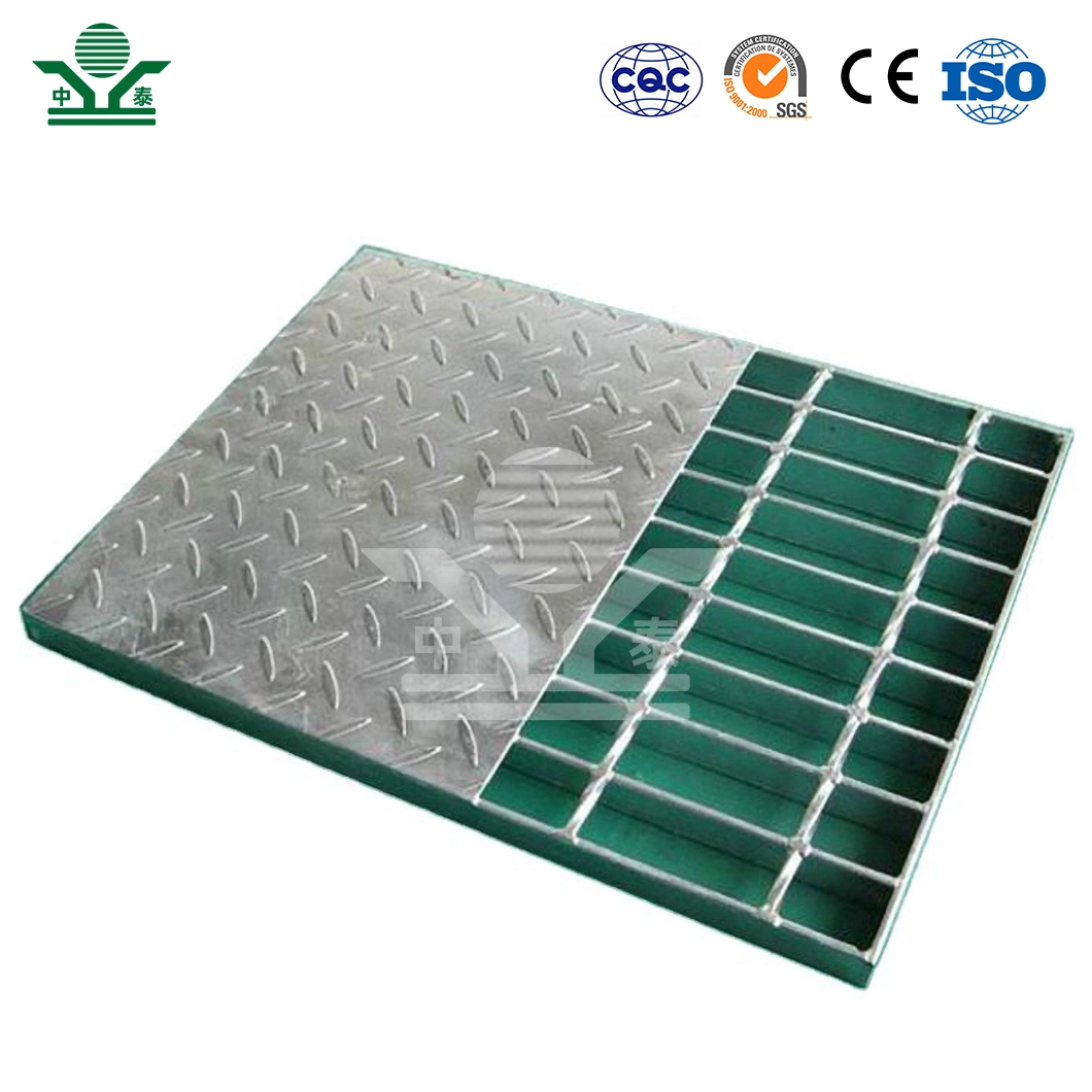 Zhongtai Grate Drains China Manufacturers Swimming Pool Drainage Grates 1 - 1/4 Inch X 1/8 Inch Steel Grating for Drainage