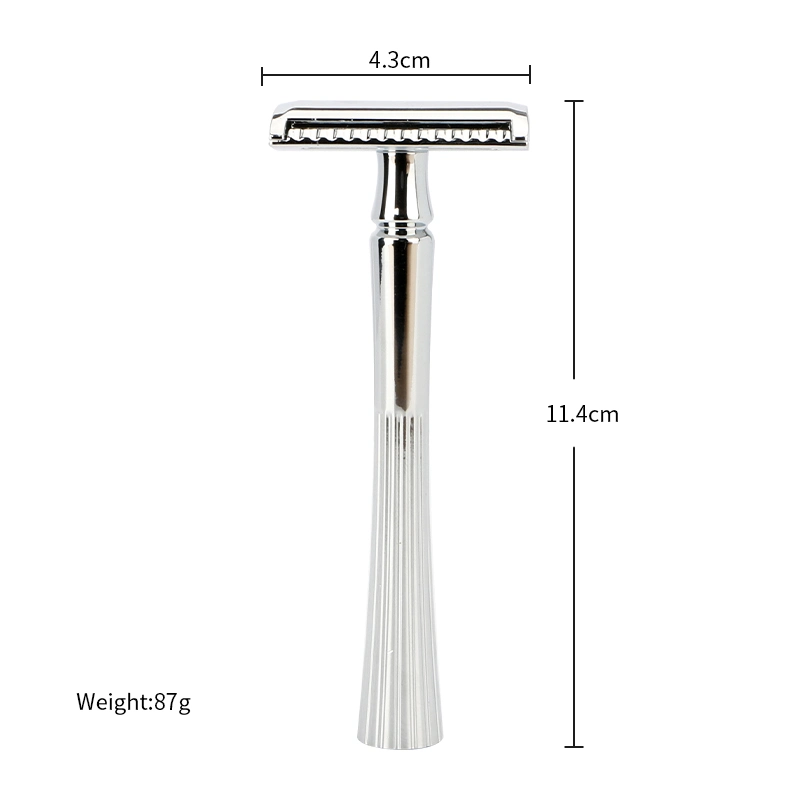 Factory Direct Price Plastic Free Zinc Alloy Handle 3 Piece Classic Safety Razor for Men&prime; S Shaving