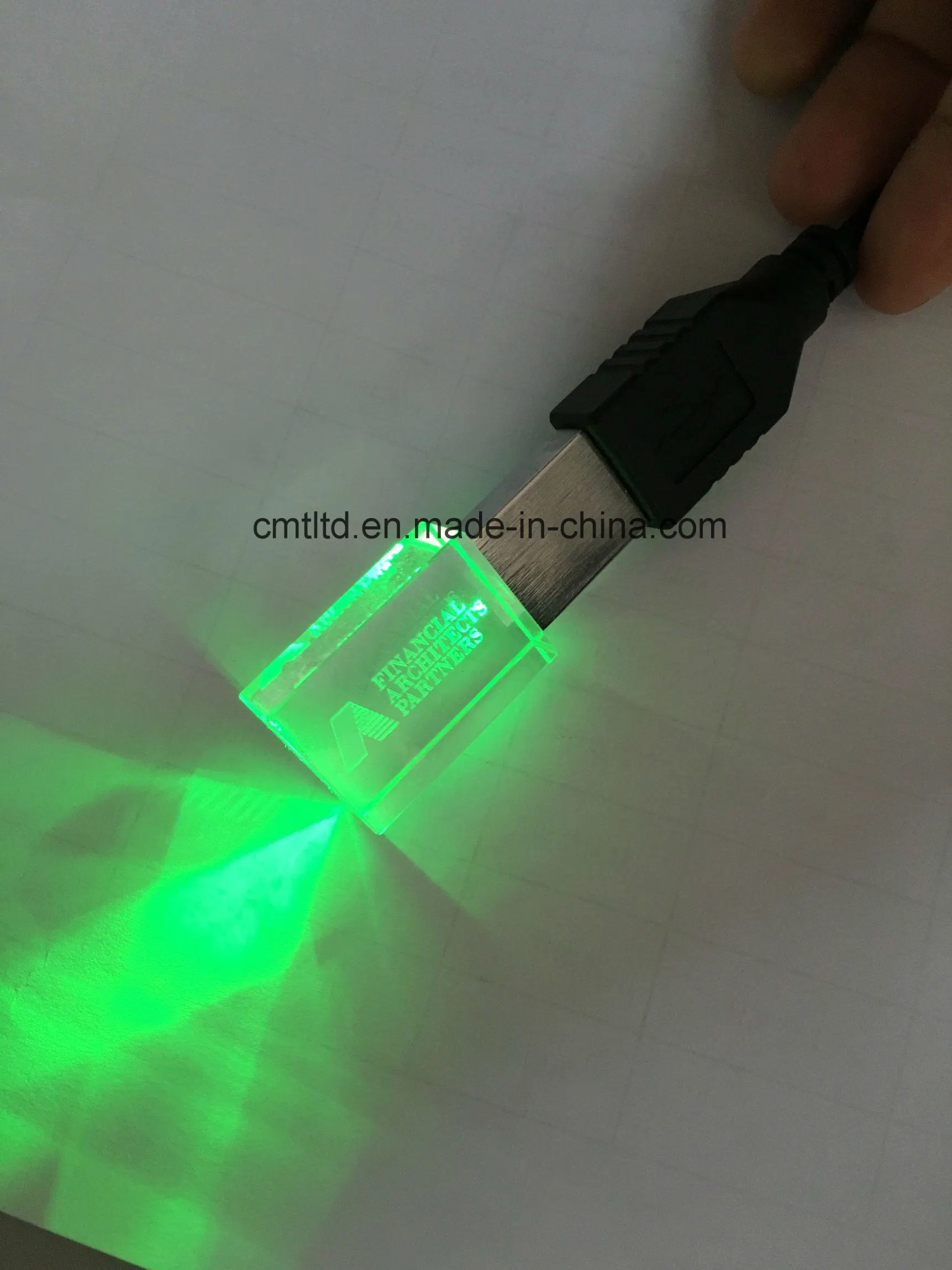LED-Licht im Crystal USB-Flash-Laufwerk Werbeartikel Custom