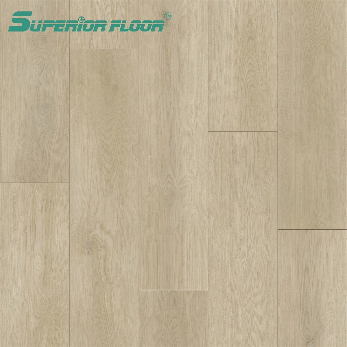 Wood Grain Look Lvt Click Rigid Vinyl Plank Flooring for Indoor Areas