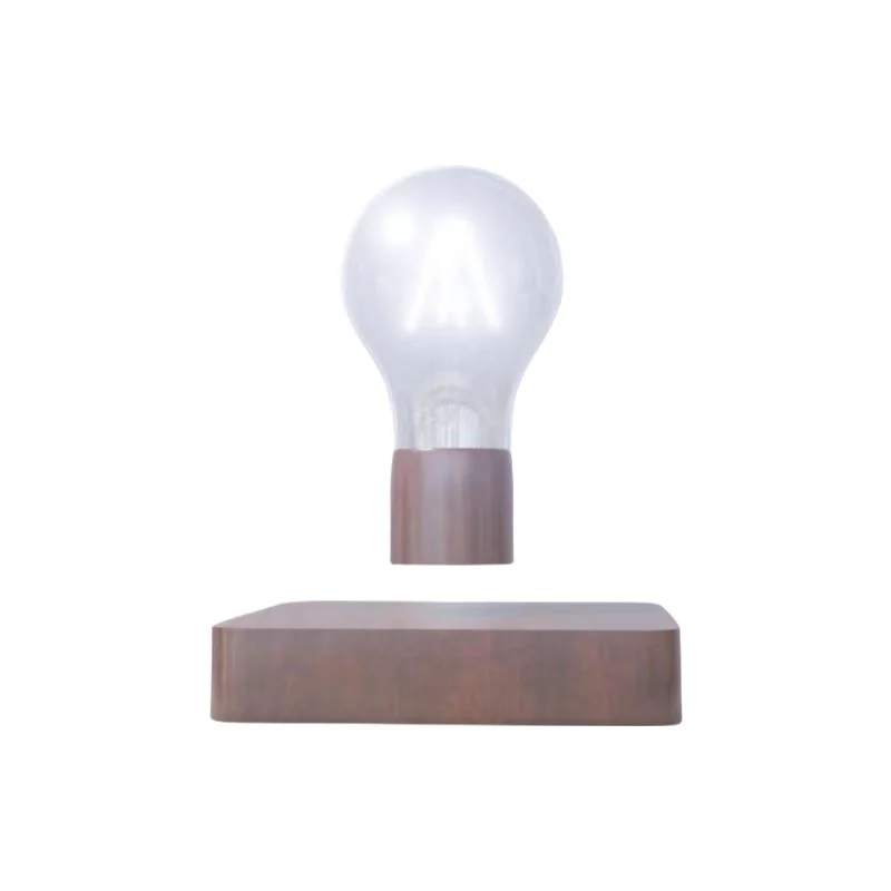 Lámpara decorativa de levitación magnética para fabricación mayorista, lámpara de mesa flotante con suspensión de iluminación de bombilla.