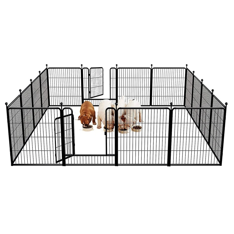 Foldable 8 Panels Indoor Outdoor Pet Metal Large Dog Playpen Fence