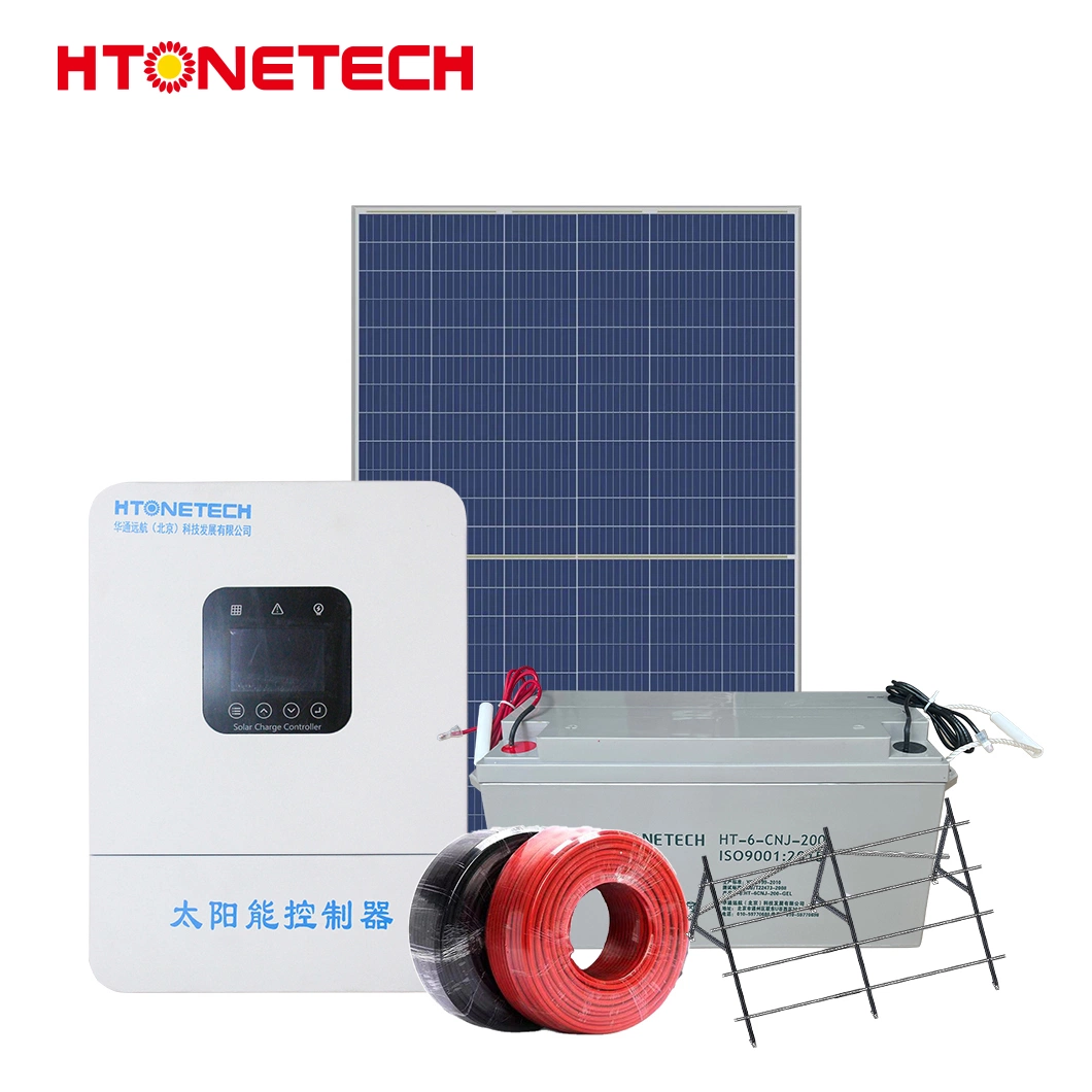 تكتمل تقنية Htonetech خارج الشبكة الشمسية تصنيع الصين 10kw 15kw نظام الطاقة الشمسية بقدرة 20 كيلووات بقدرة 34 كيلووات مع نظام الطاقة الشمسية Deye Solar المحول