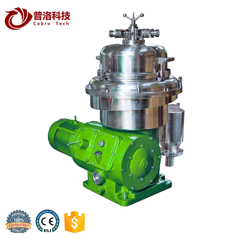 Industrial Scale Continuous Nozzle Phases Disc Stack Bowl Centrifugal Baker Yeast Separator