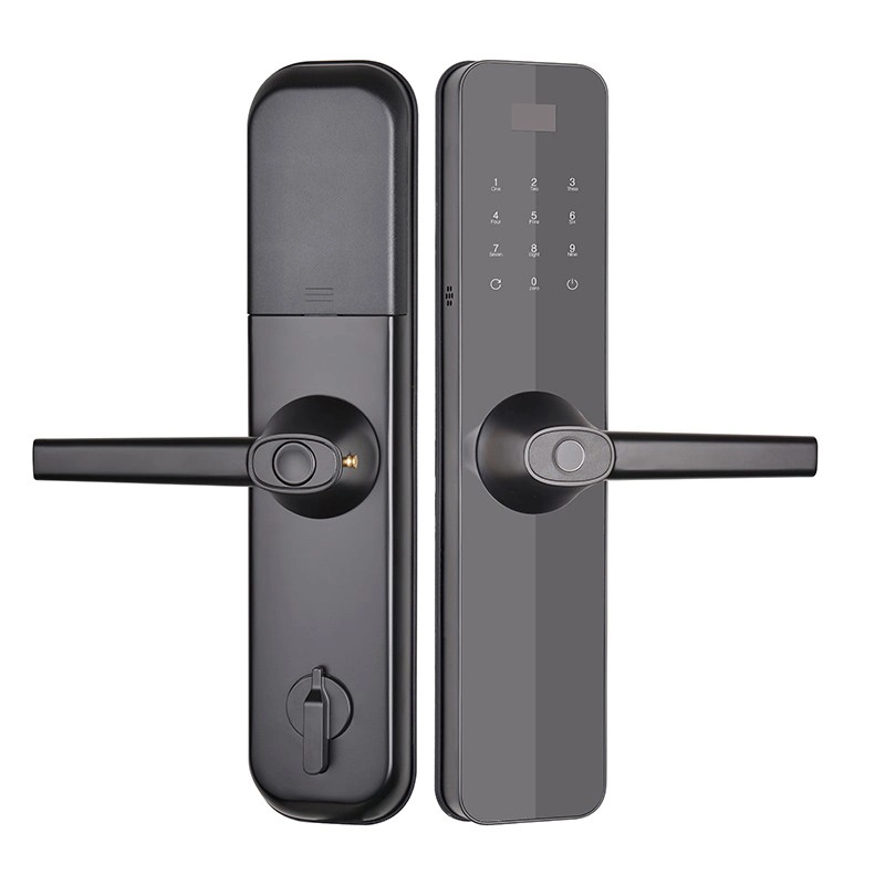 Electronic Magnetic Code Fingerprint Combination Handle Smart Lock Door Hardware