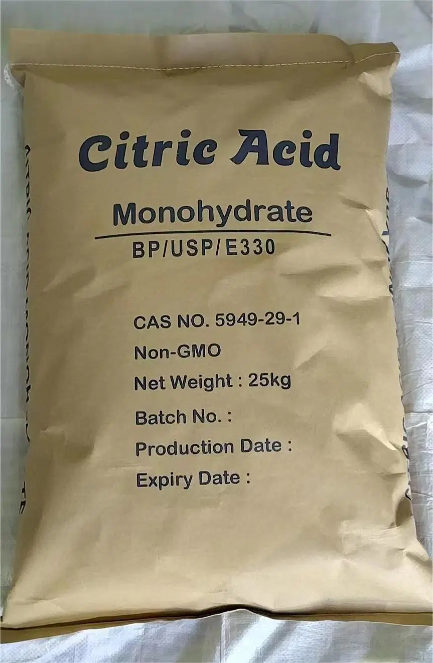 China Hot Selling Neutral Packaging Citric Acid Monohydrate Cam Food Additive