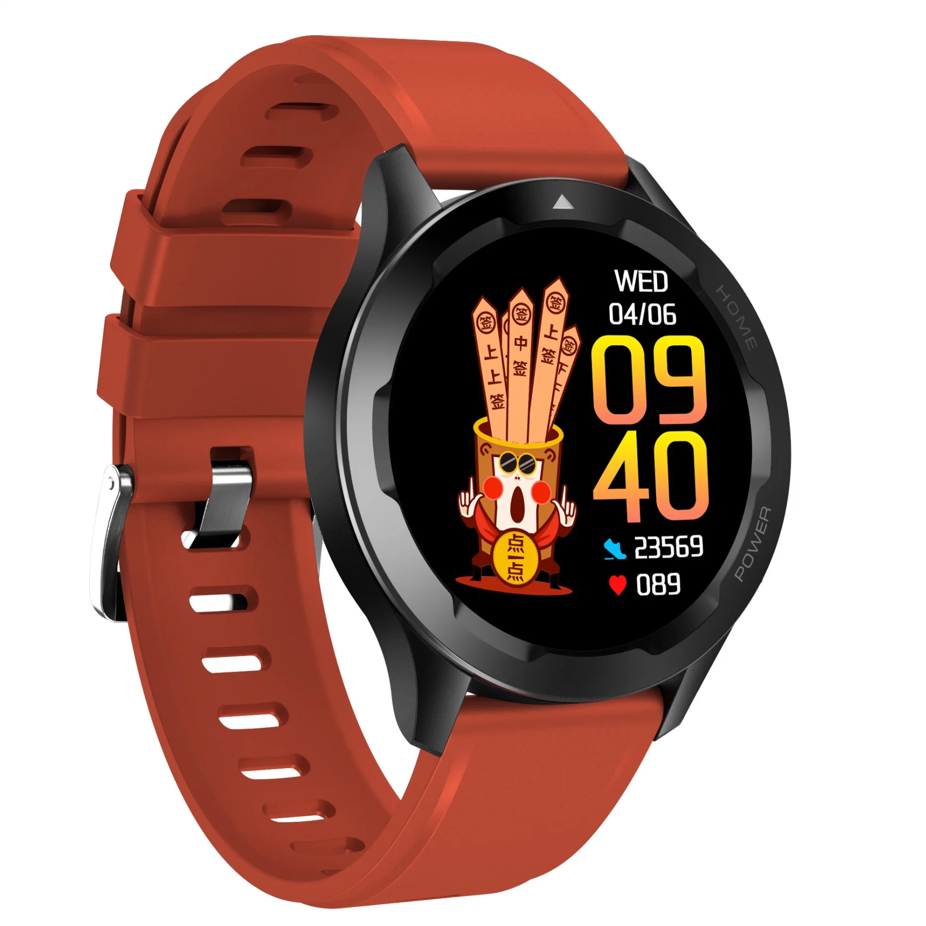 Men Boys Sports Round Display Digital Bluetooth Speaker Android Smart Hand Watch Mobile Phone