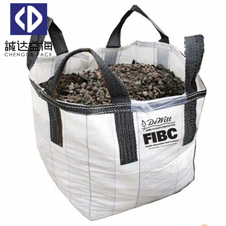 Polypropylene FIBC Big Bulk Packing 1000kg Capacity PP Woven Bag for Chemical Industry Lime Powder Agriculture Grain Corn Maize Mineral Feed Fertilizer