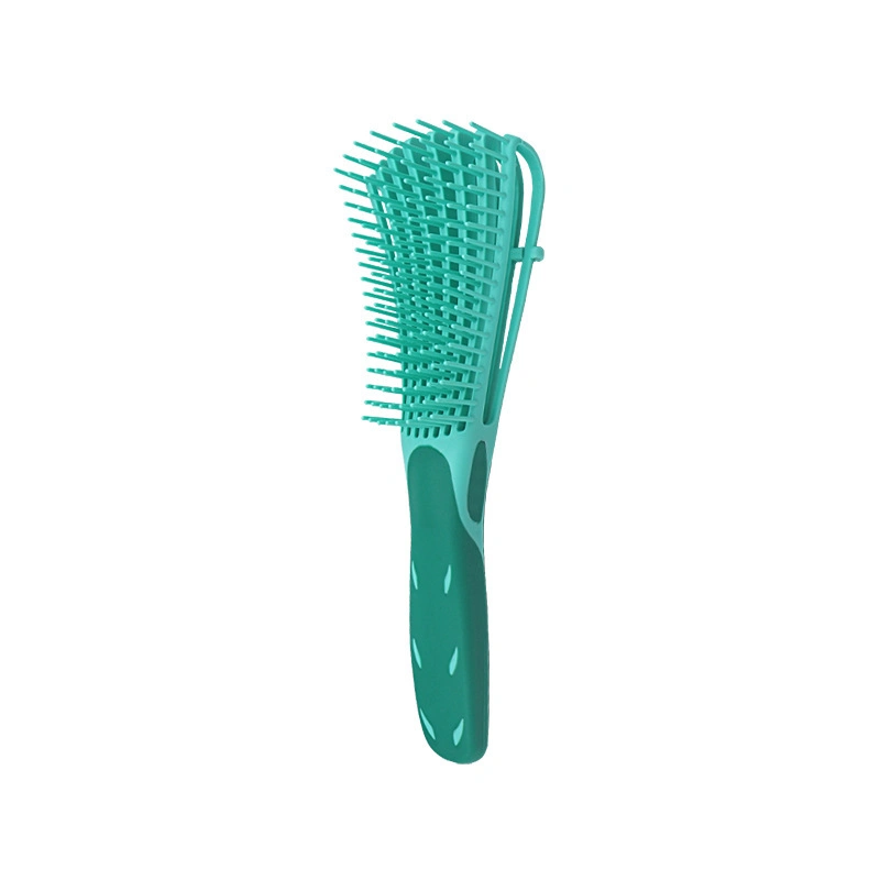 Plastique ventilé huit rangées brosse à cheveux Octopus Déchantage pour femmes