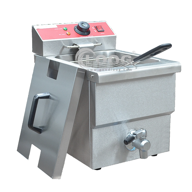 OEM Factory Direct Price Ce Approved Electric Best Deep Fryer Kitchen Equipment Single Tank Fryer with Drain Tap