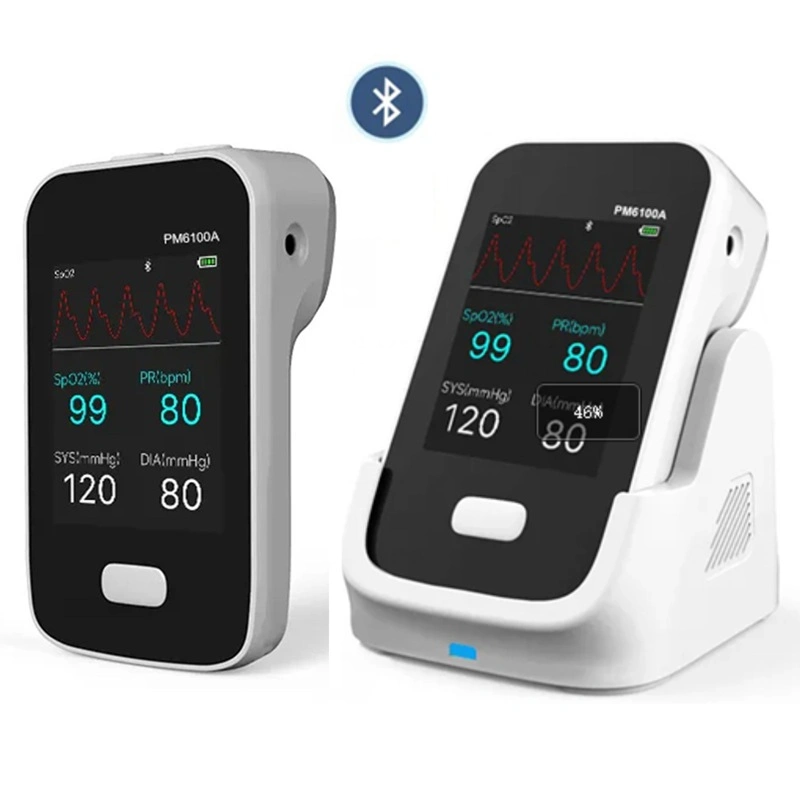 Berry Cheap Multi Parameter Monitor Pm6100A PNI presión arterial Sp02 PR Pulse Rate Portable Ios Android Bluetooth APP/equipos médicos/médicos Máquina