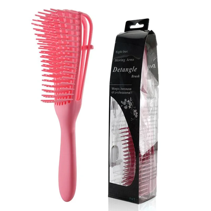 Emballage de brosse à cheveux Brosse à ventilation avec logo Brosse démêlante personnalisée Peigne à cheveux