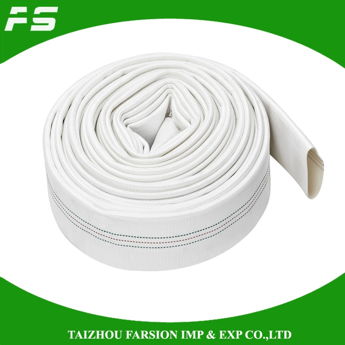 8bar 2" Single Jacket Fire Hose From Synthetic Textile PU Coated Canvas Fire Fighting Hose