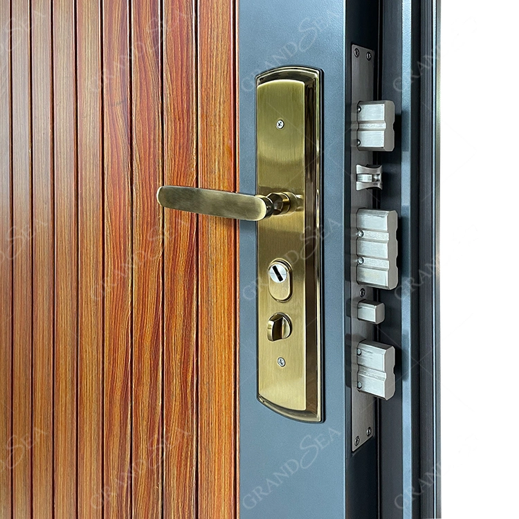 House Use Anti-Theft Interior Modern Strong Metal Exterior Steel Security Front Steel Doors