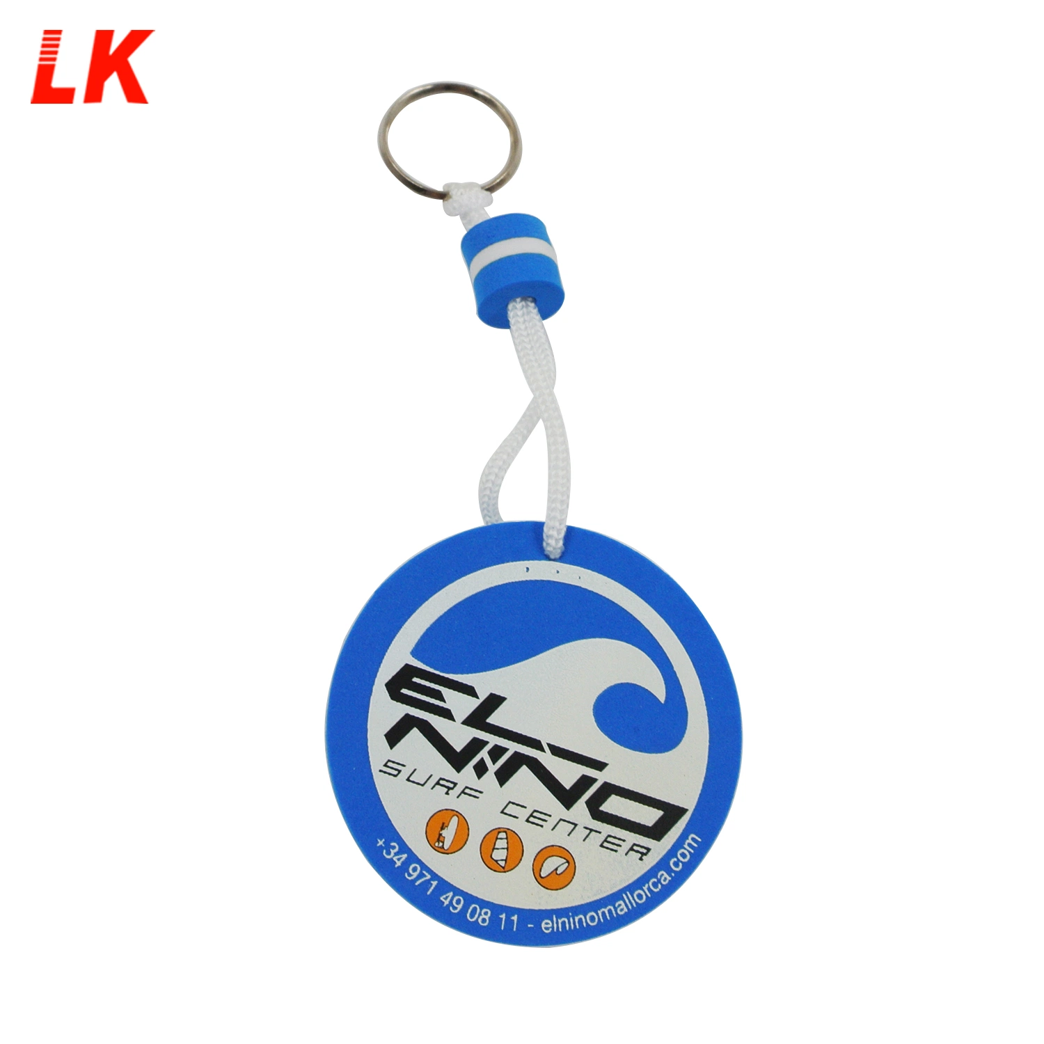 Publicidade barata dons itens promocionais de forma personalizada com espuma de logotipo Keyring / Floating Keyring / EVA personalizado chaveiro