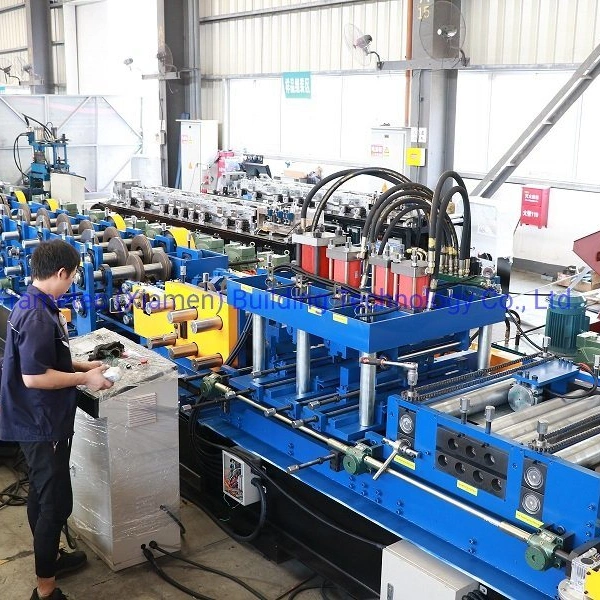 Automatic Change Size Roof Purlin Machine CZ Purlin Roll Forming Machine