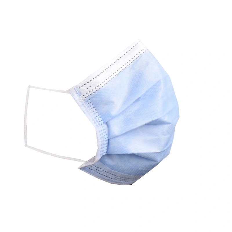 50 PCS Non Woven Anti Pollen Protective Pleated Disposable Earloop 3 Ply Mask