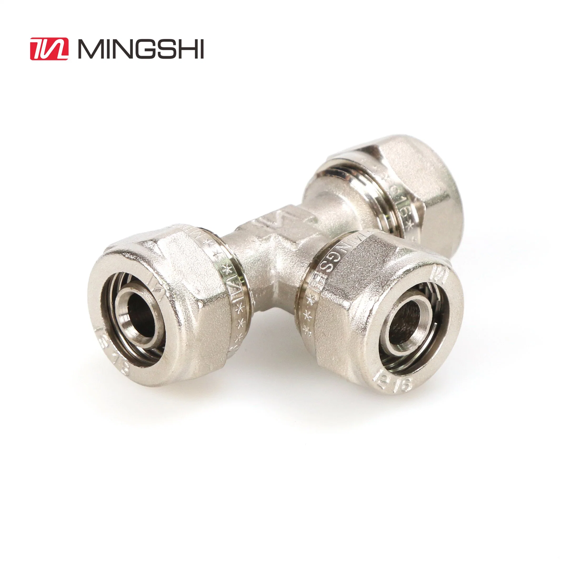 Pex Multilayer Water Pipe Fitting Plumbing Pexb Tube Cstb Tee Compression Fitting