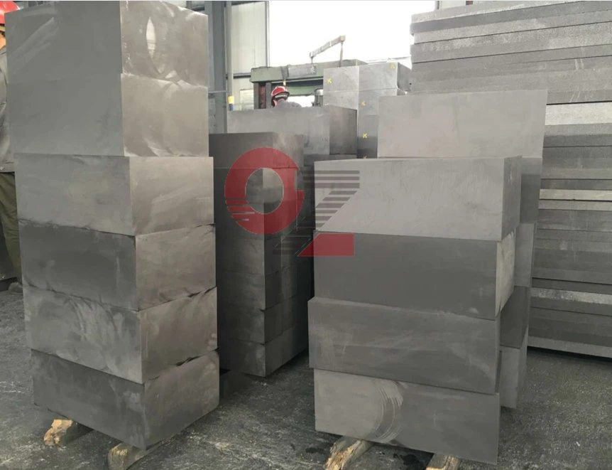 Blocs de graphite haute densité utilisés dans le four de fabrication de l'acier