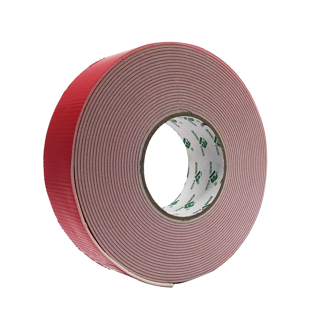 Waterproof Heat Resistant Strong Adhesive Red Film Double Side PE Foam Tape