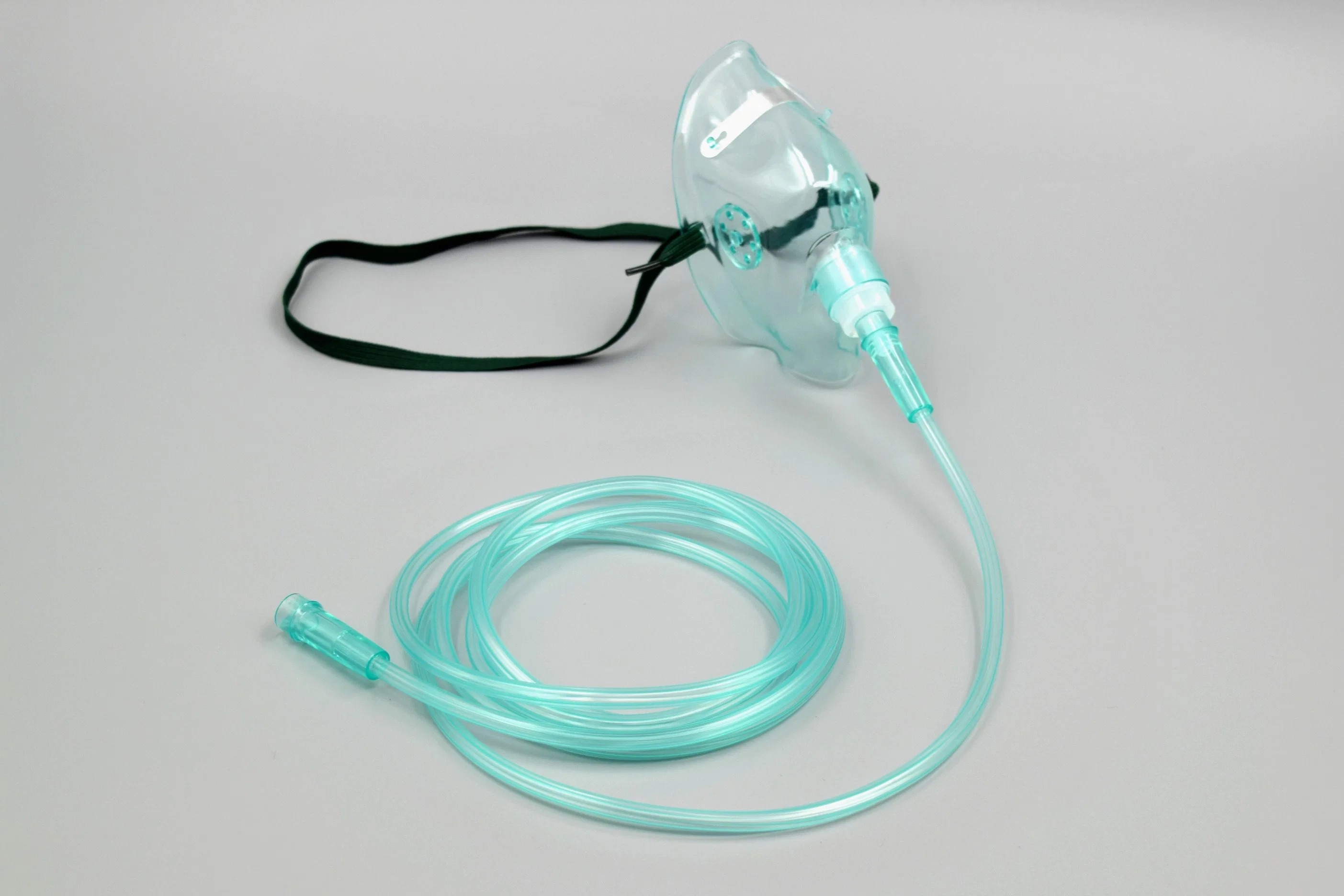 Máscara de oxigénio simples médico descartável para Adulto Criança Máscara de oxigénio pediátricos