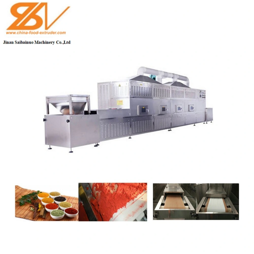 Tunnel Continuous Microwave Food Dryer Machine