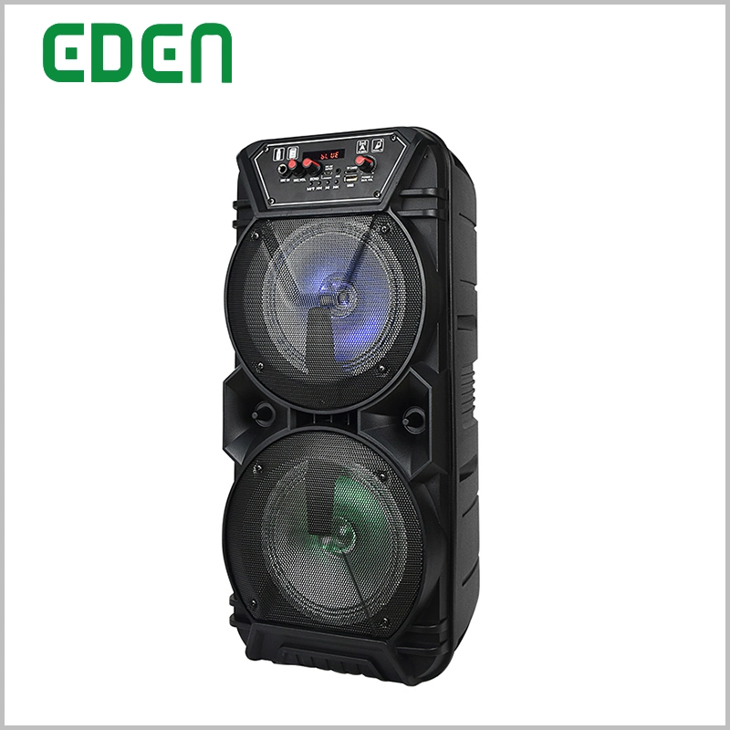 PA interior recargable Bluetooth portátil inalámbrico con radio FM Caja de altavoz de rango completo ED-615