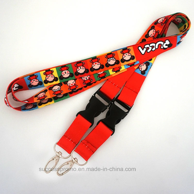 Customized Size and Logo Printed Lanyard for Promotion