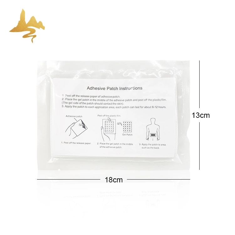 Chinese Herbal Menthol Self Heating Hydrogel Pain Relief Gel Patch