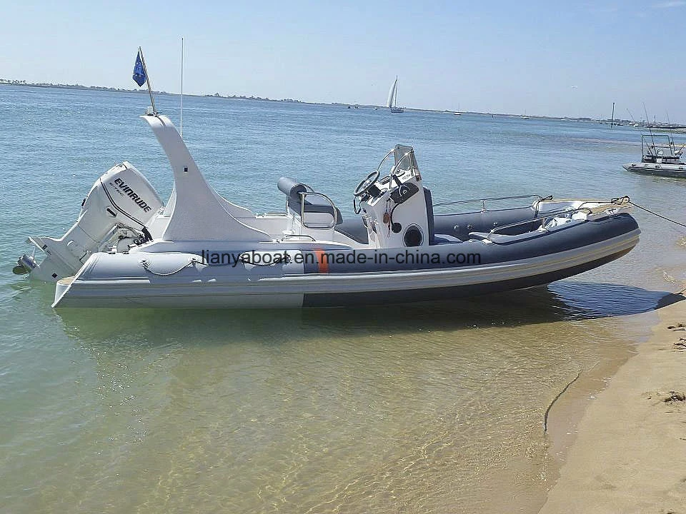 Liya 6,2 M$ Hypalon rigide Bateau Bateau de pêche à bon marché avec le moteur